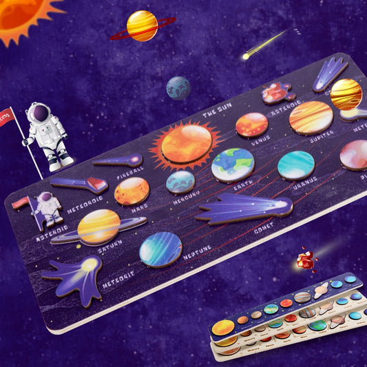 Solar System 3D Wooden Puzzle Toy [EXPLORE THE SPACE]